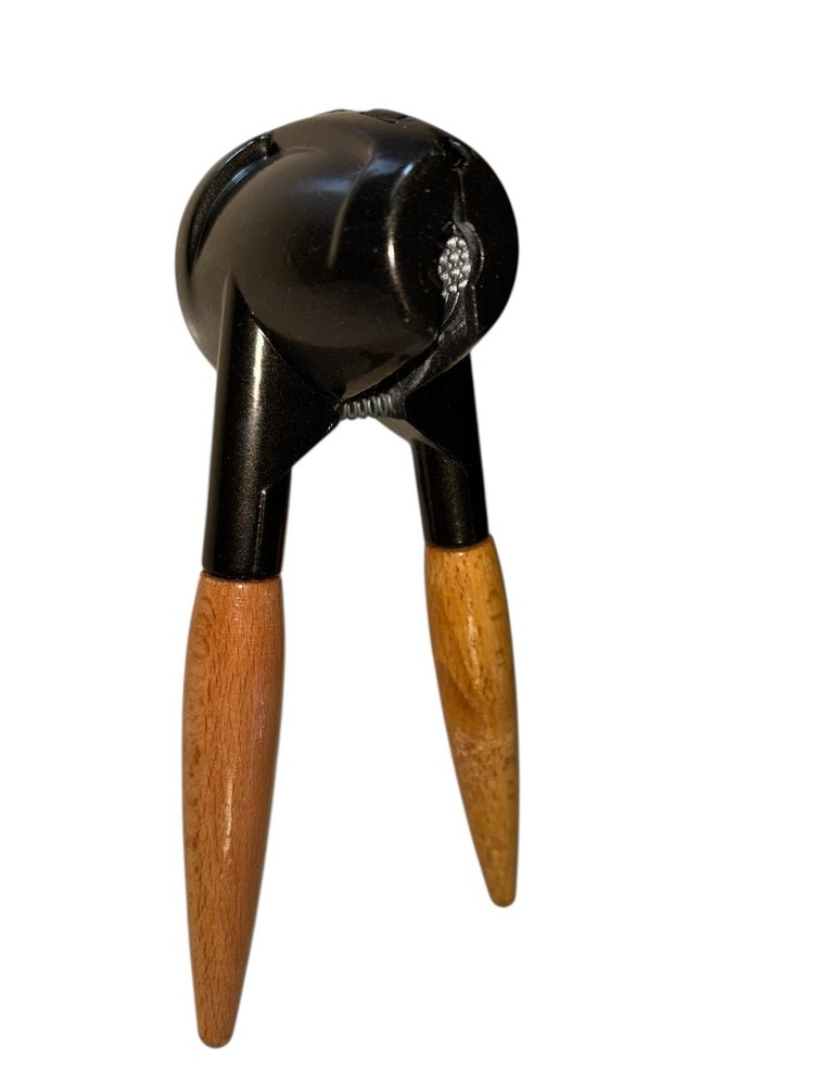 Walnut Cracker Nut Shell Cracker Tool 5” Light Wooden Handle Stainless Steel