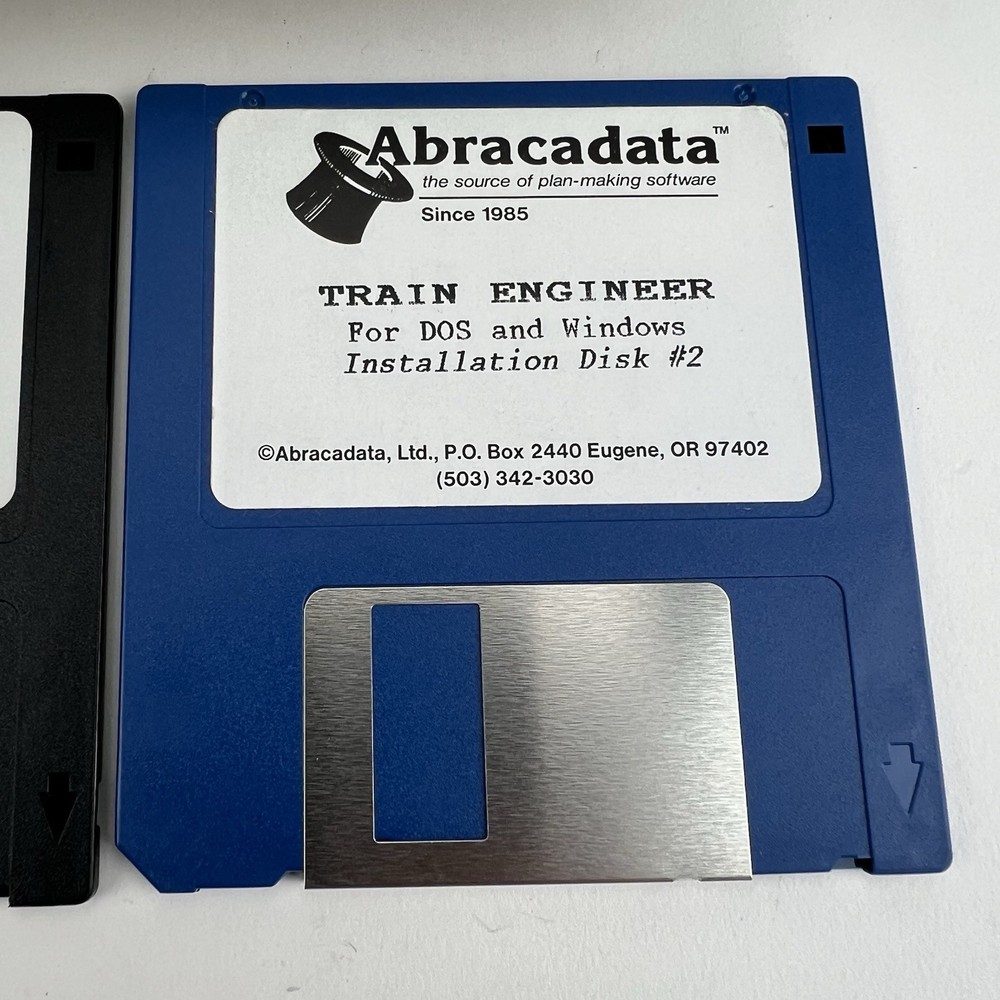 Vintage Computer Simulation Game Software - Train Engineer (1994) Windows/DOS