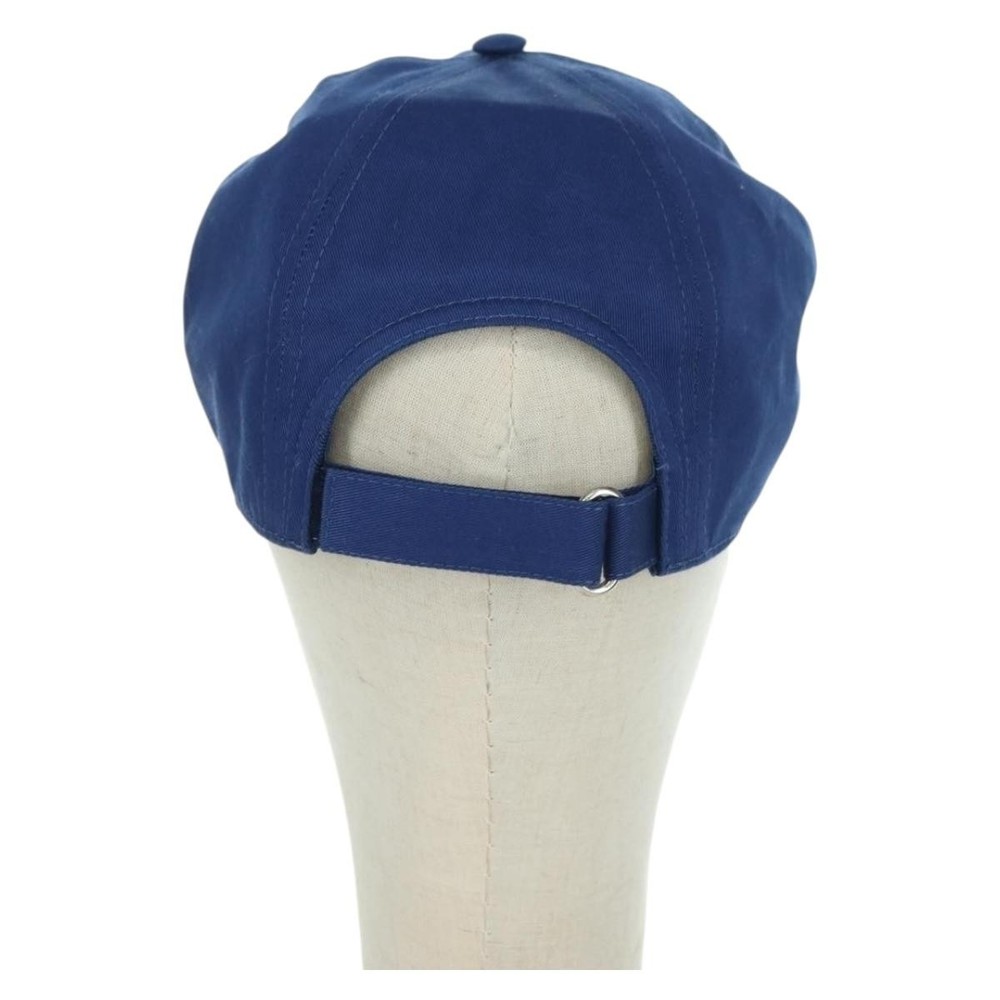 GUCCI Cap Canvas Blue 730186 Auth BA12036A