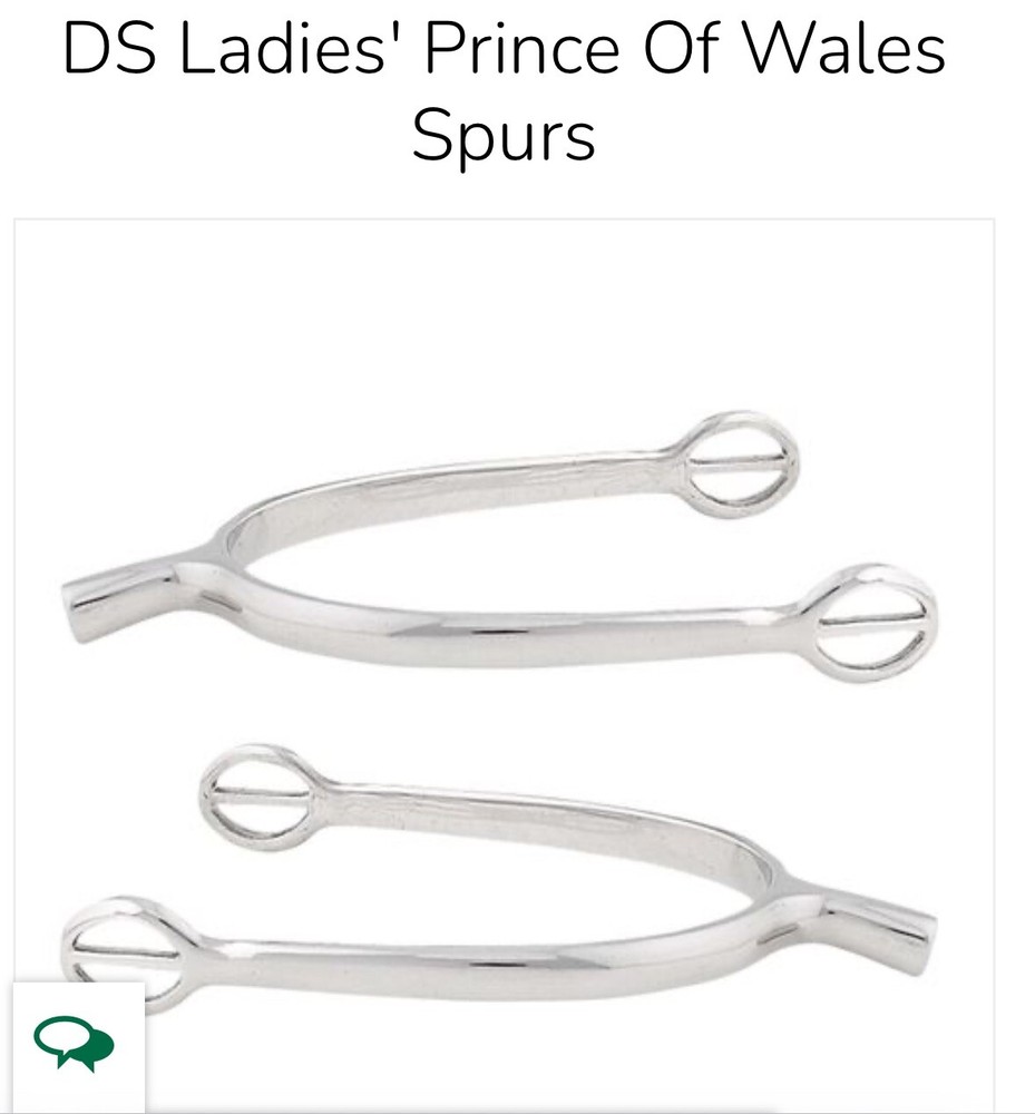 Dover English Spurs- 1” Neck