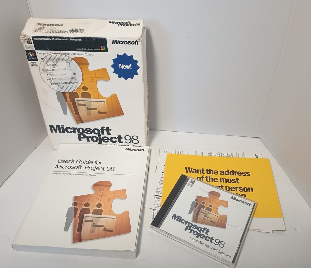 Microsoft Project 98 Full Version For PC Complete