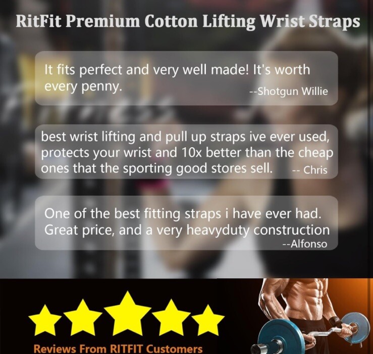 Lifting Straps + Wrist Protector for Weightlifting