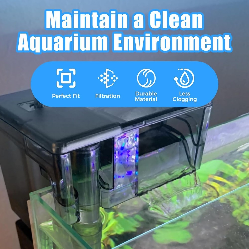 6-Pack Replacement Filter Sponge Pads, Aquarium Foam Insert Compatible with Aqua