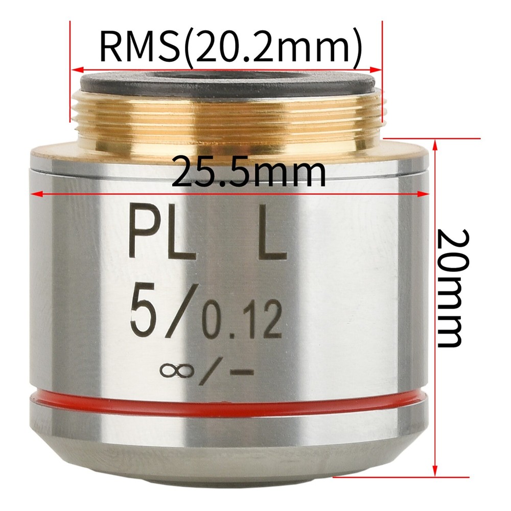 KOPPACE 5X Infinity Flat Field Achromatic Metallographic Objective , 20.2mm IF