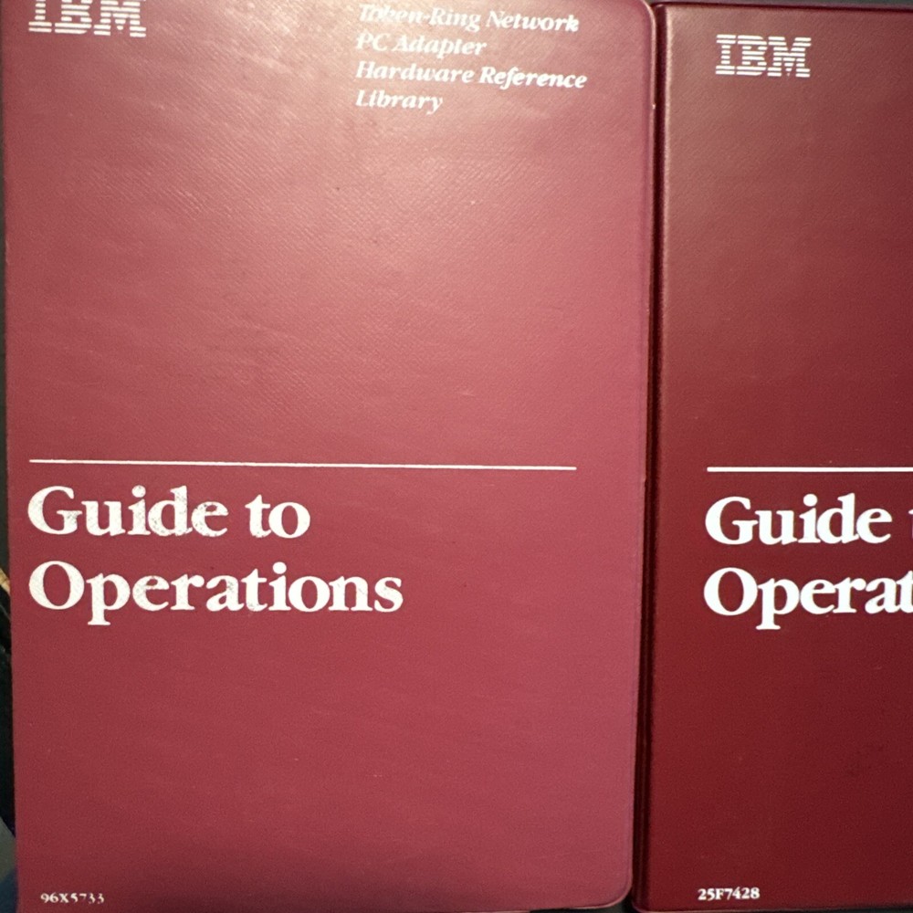 IBM TOKEN-RING NETWORK 16/4 ADAPTER HARDWARE LIBRARY GUIDE TO OPERATIONS (3)