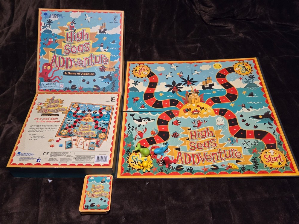 Learning Resources HIGH SEAS ADDVENTURE An Addition Game  100% COMPLETE