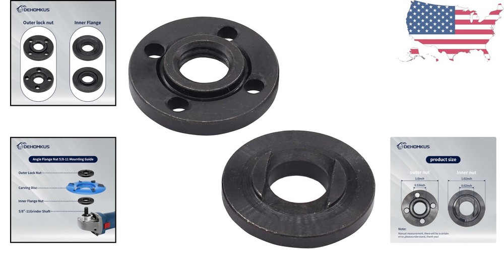 Precision 5/8"-11 Angle Grinder Flange Nut for Reliable Grinding Performance