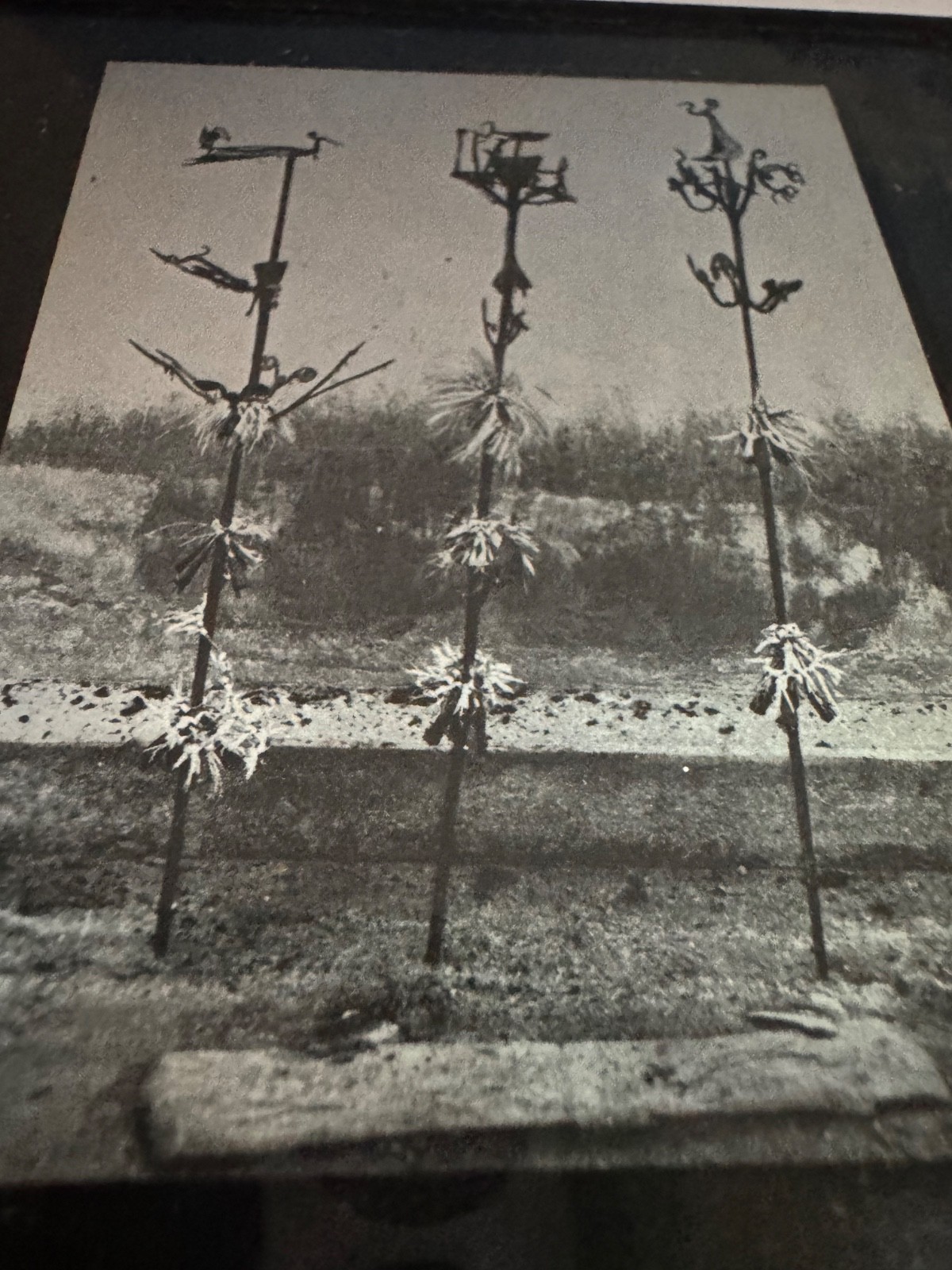 Yoruba Iron Sculpture Ifa Osun Opa Orire Photo slide Ex Libris