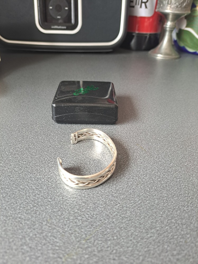925 sterling silver bangle bracelet used