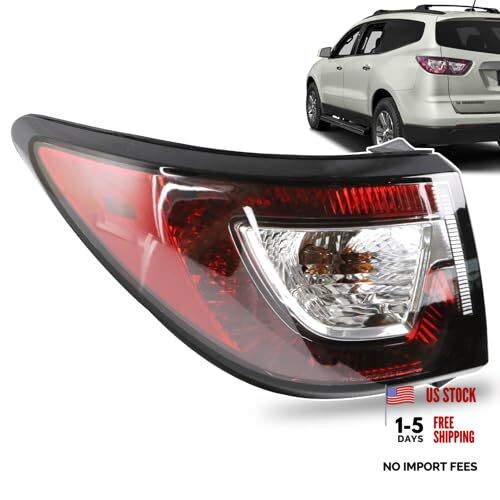 Tail Light Compatible With 2013-2017 Chevy Traverse Rear Left Driver Side Outer