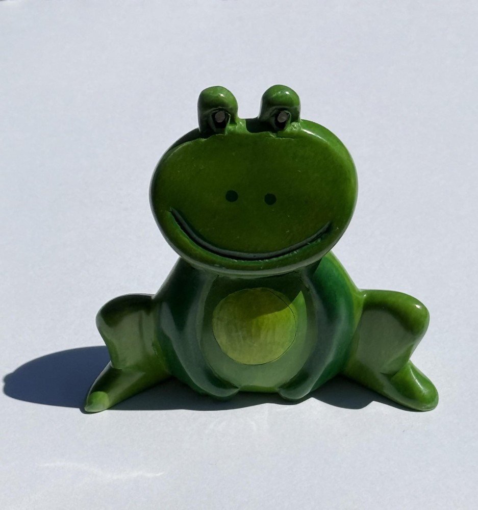 Green Frog Figurine