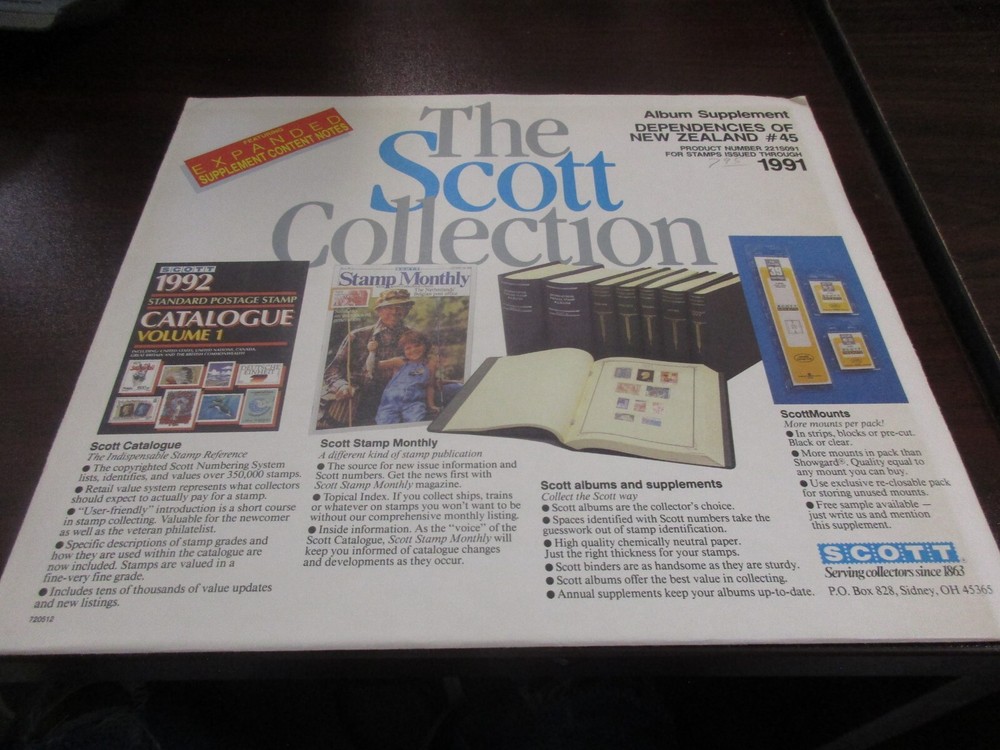 "SCOTT" Dependencies of New Zealand #45,  ALBUM  SUPPLEMENT  W/FREE SHIPPING!!