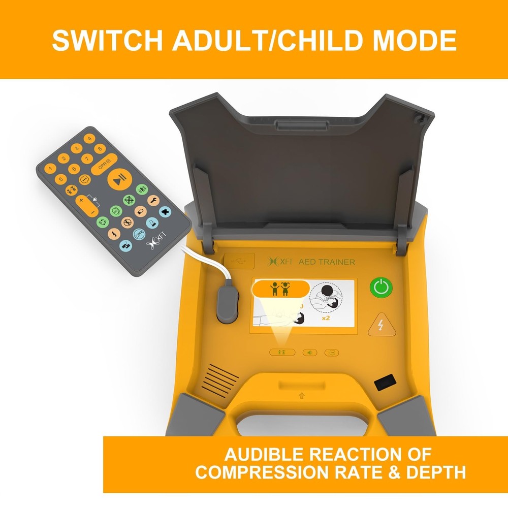 AED Trainer, XFT AED Training Kit CPR Equipment Training Device Automatic Ext...