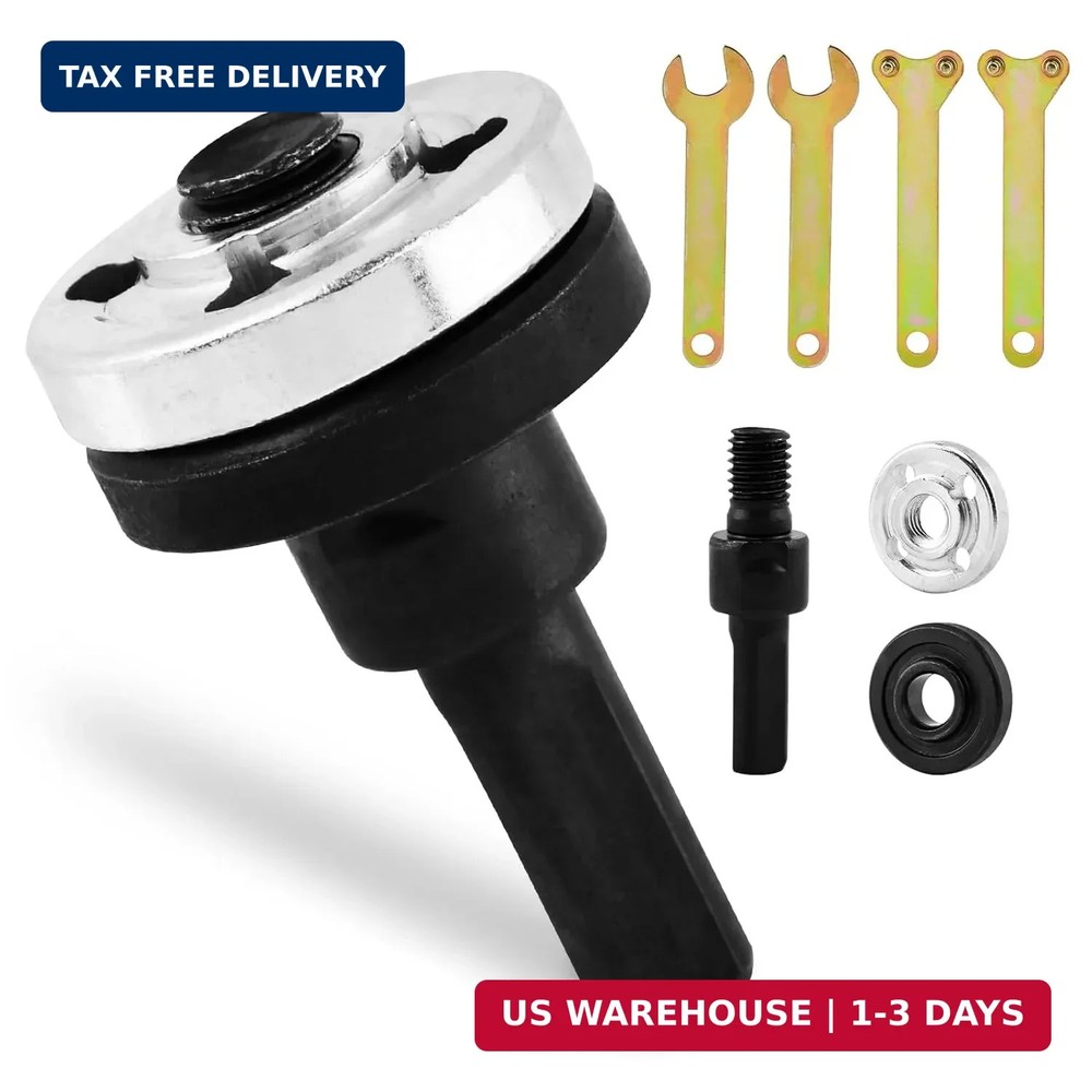 10mm 5Pcs Drill to Angle Grinder Adapter Set – Variable Rod Converter Tool
