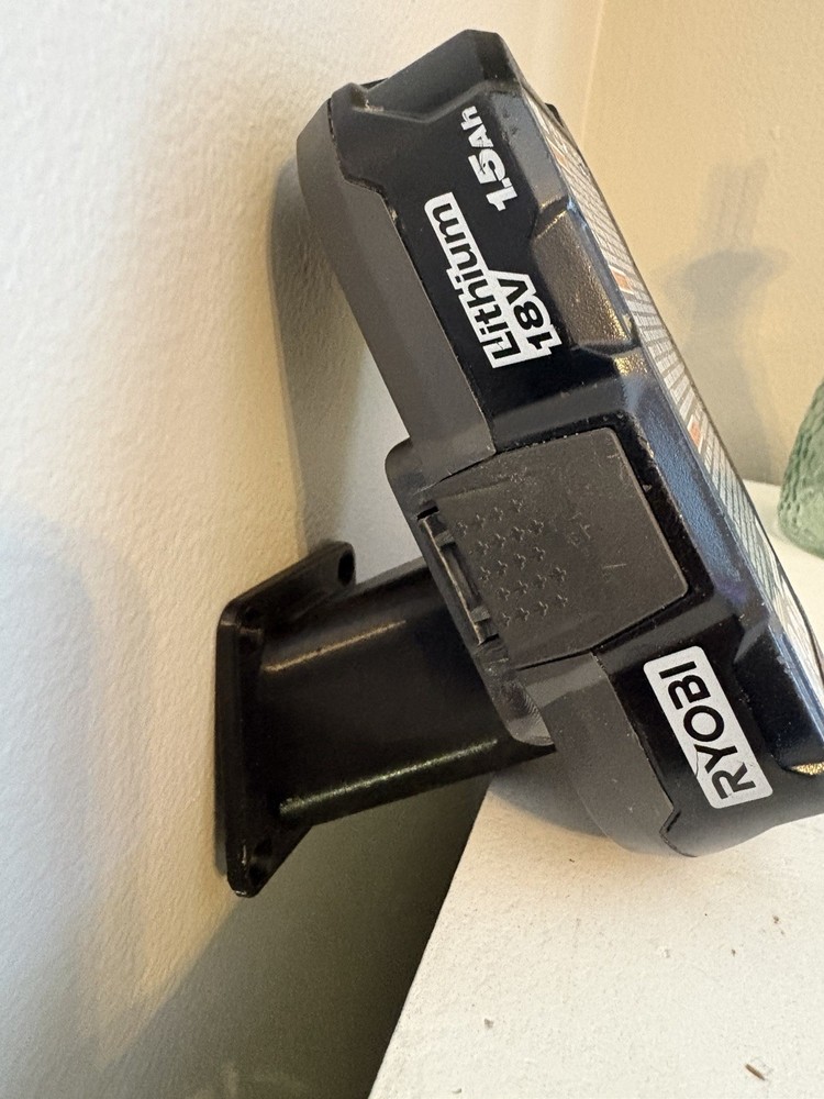 2 pack- Wall Mounted Plastic Holder for Ryobi 18V Battery