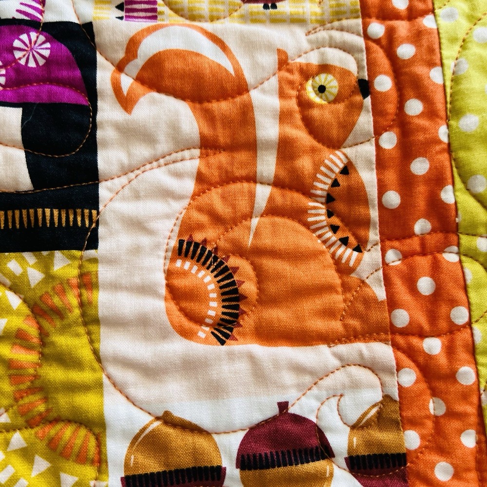 New Vibrant Modern Patchwork Quilt – 51” x 51” 🌟