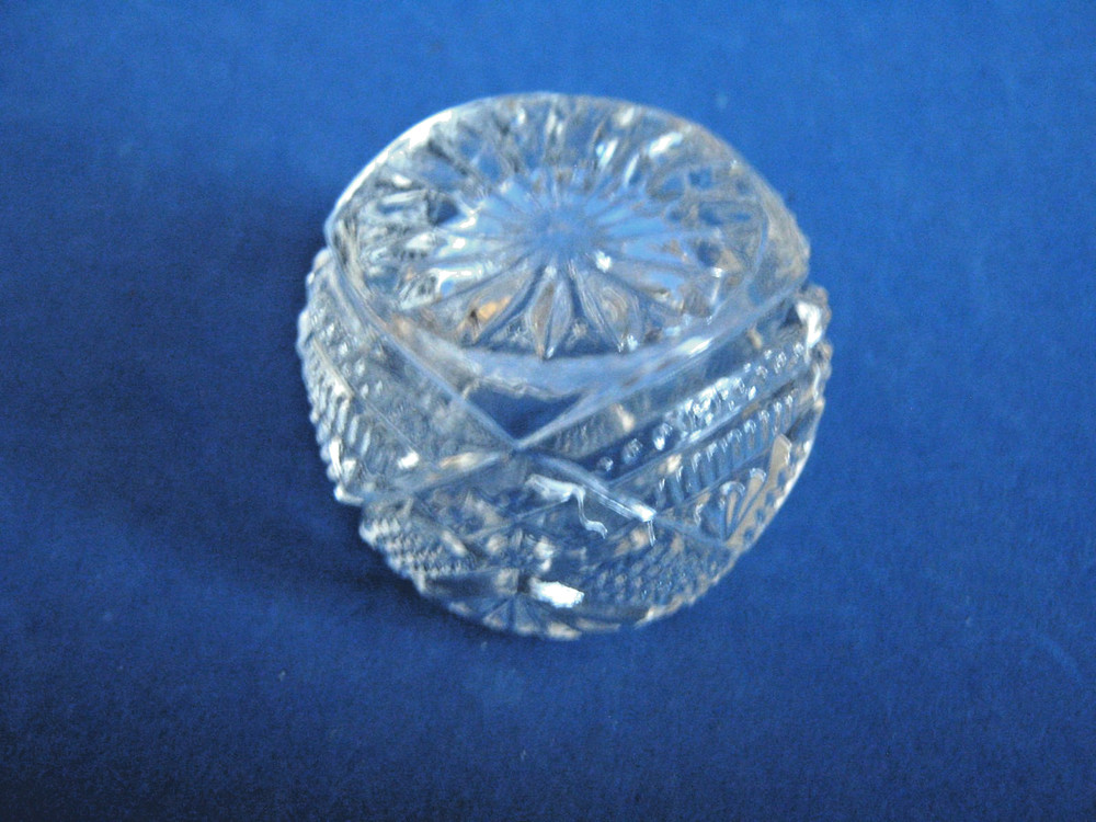 DUNCAN & MILLER TEPEE PATTERN GLASS OPEN SALT CELLAR, c1897