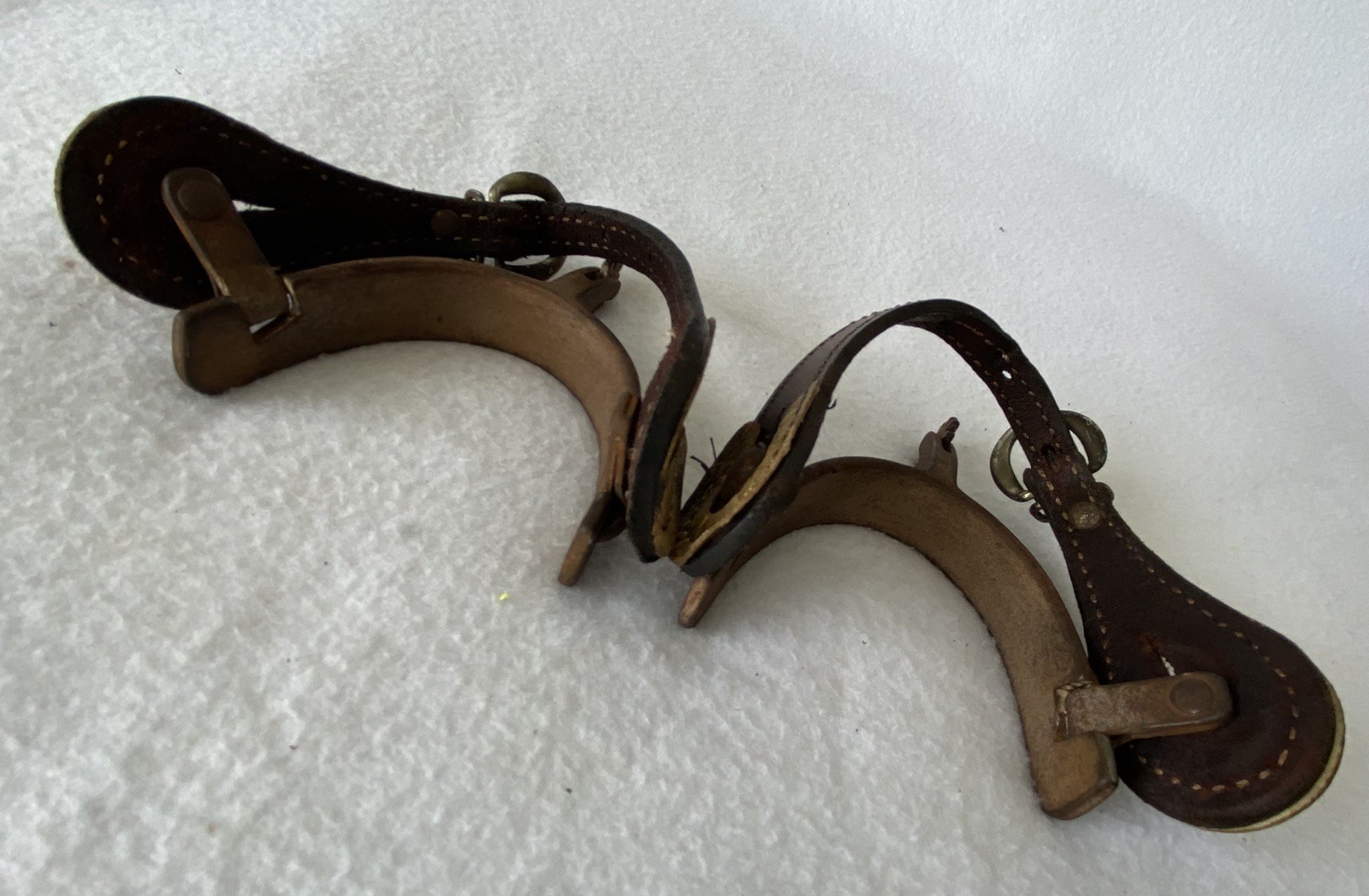 Dennis MORELAND 248 HEAVY DUTY Working Cowboy Tack Ranch Roper SPURS & STRAPS