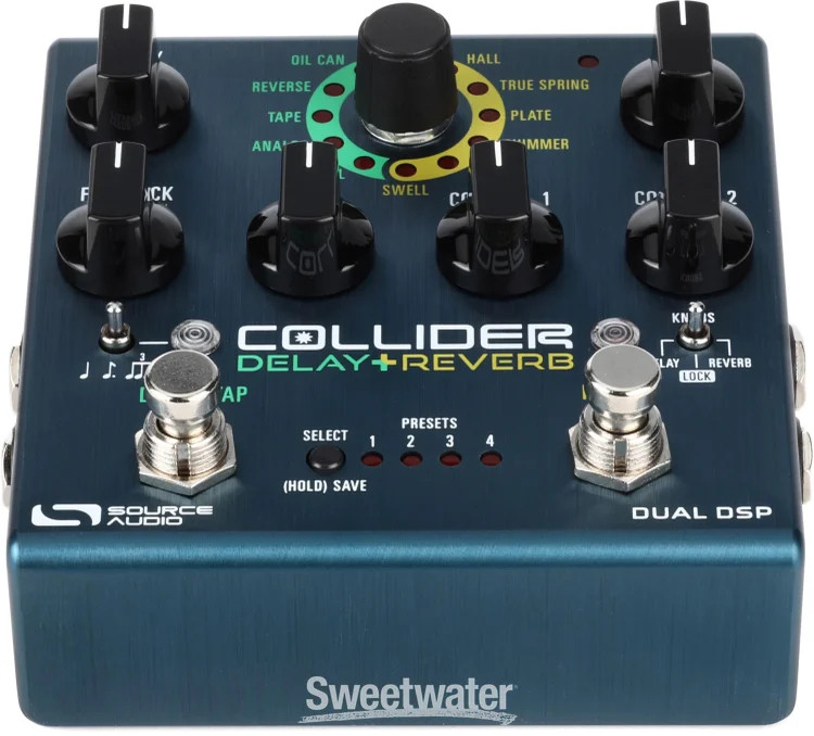 Source Audio Collider Stereo Delay+Reverb Pedal