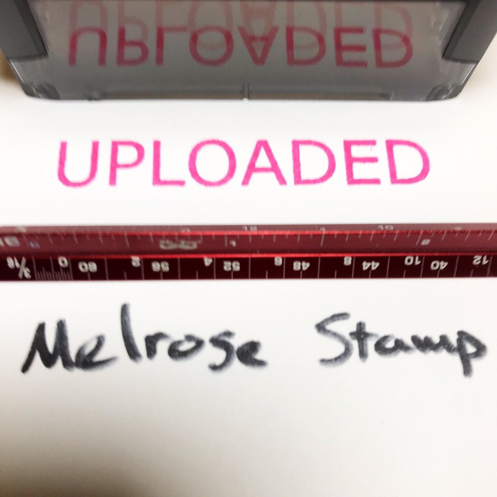 Uploaded Rubber Stamp Pink Ink self inking Ideal 4913