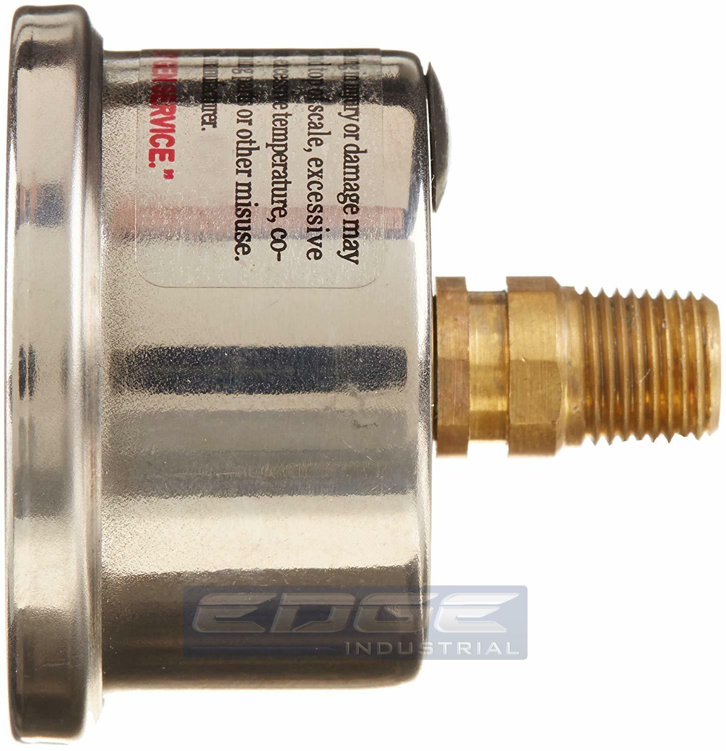 LIQUID FILLED PRESSURE GAUGE 0-200 PSI, 1.5" FACE, 1/8" NPT BACK MOUNT