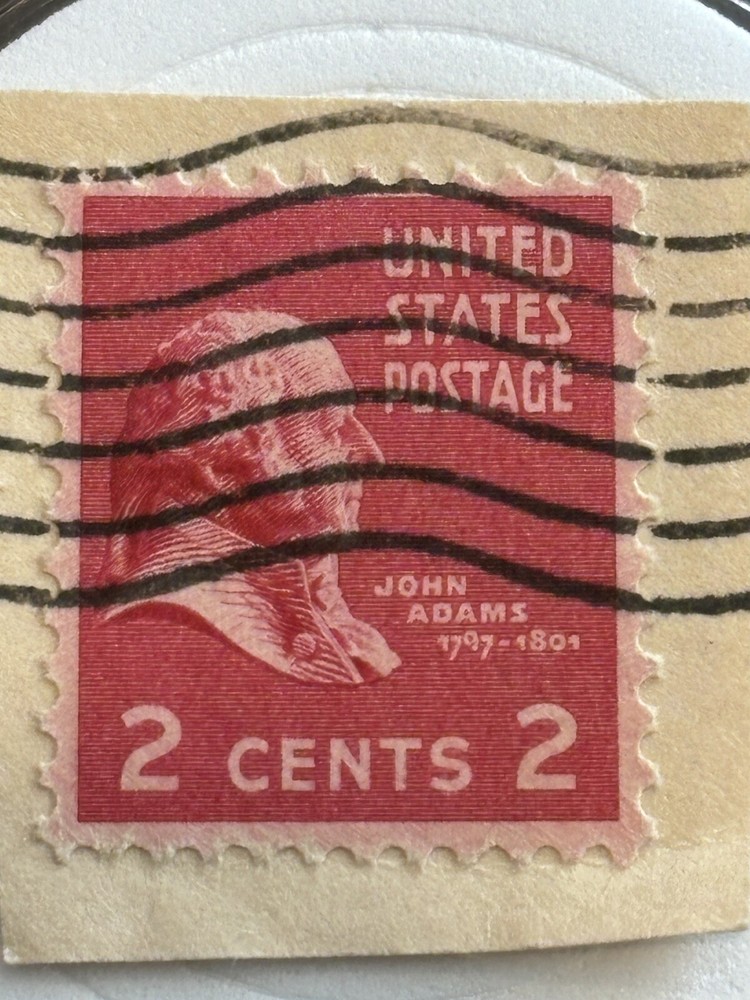 john adams 2 cent stamp