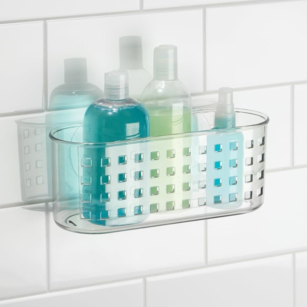iDesign Clear Plastic Shower Basket