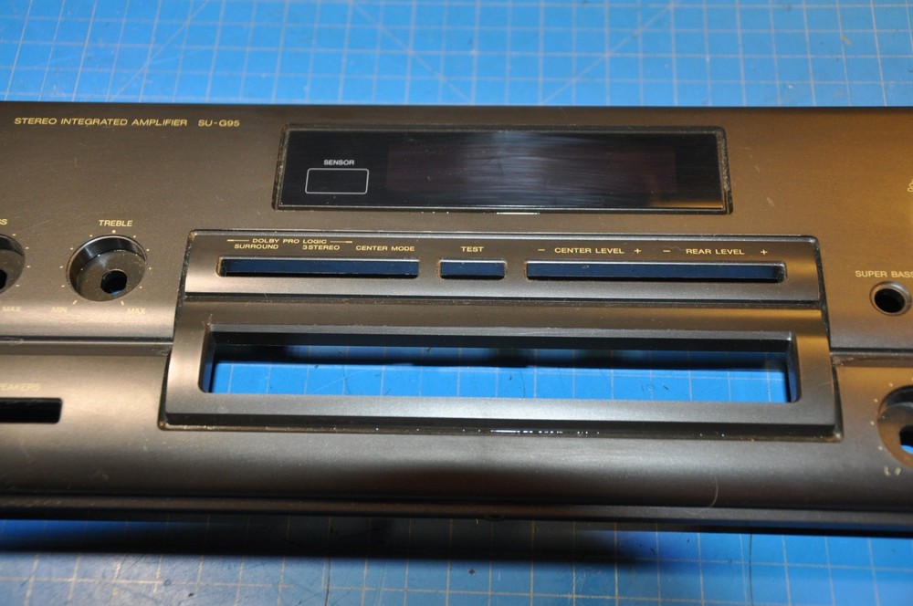 Technics SU-G95 Amplifier Replacement Parts Front Face Panel Plate # RJP0382