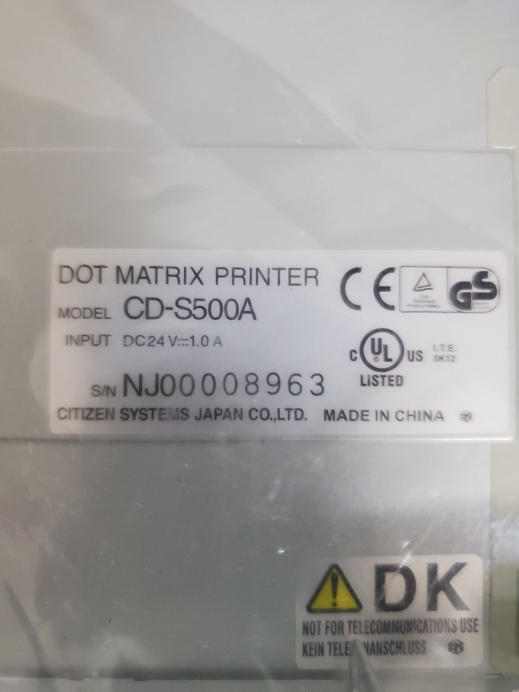 Citizen CD-S500A Dot Matrix POS Printer-