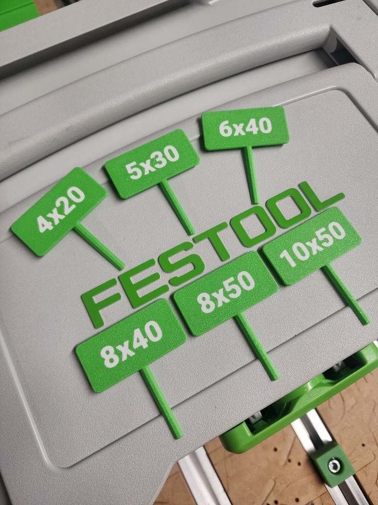 Festool DF 500 Domino Labels