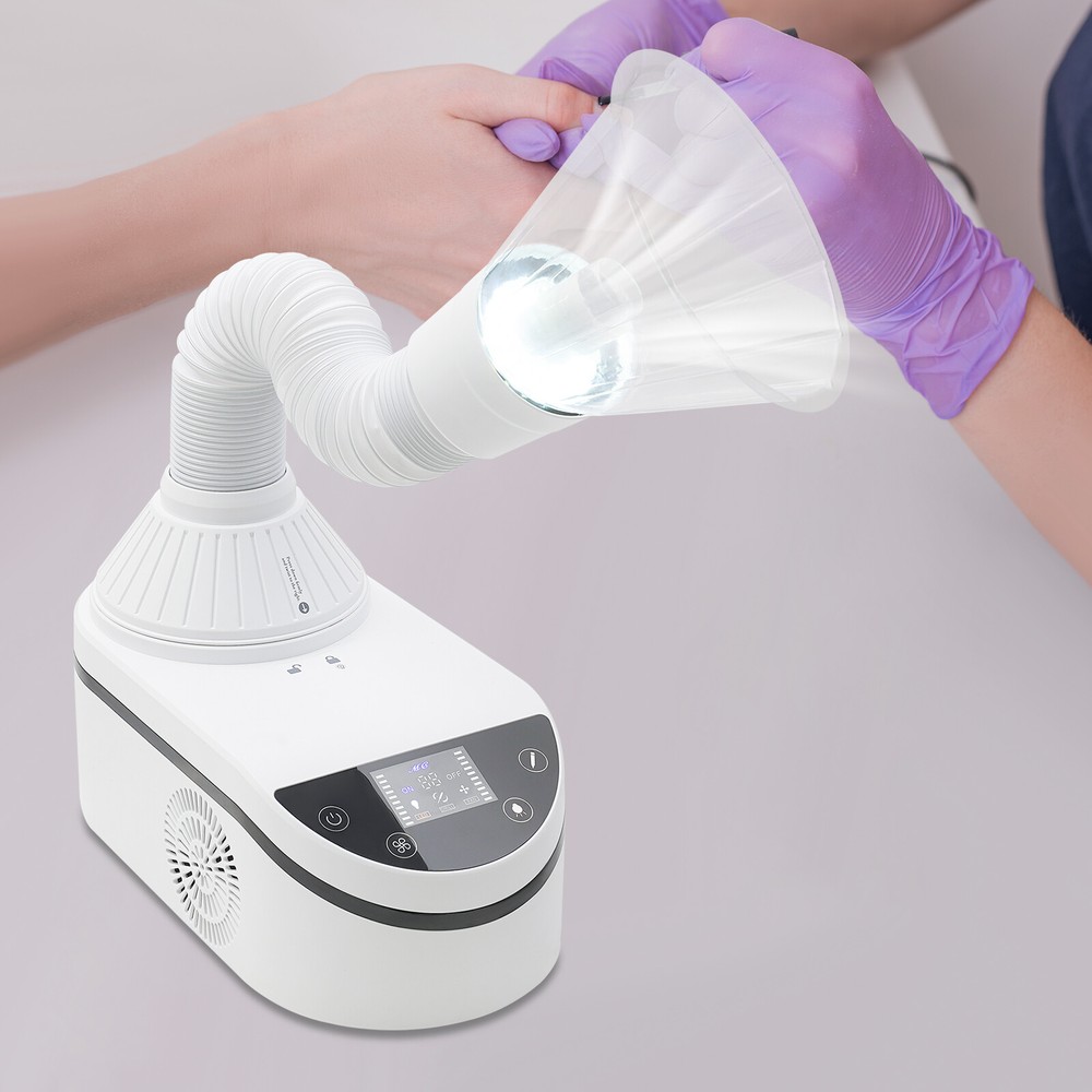 Nail Collecting Machine Tabletop Nail Dust Cleaning Machine Adjustable Speed