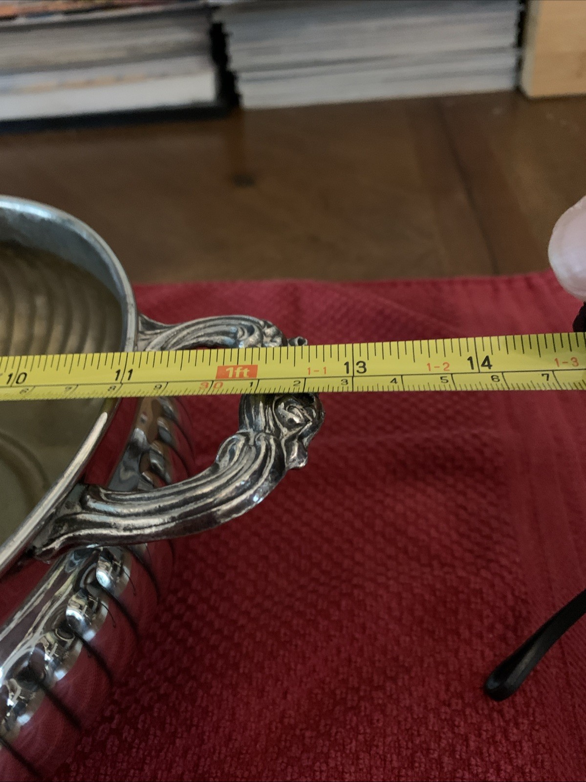 Leonard EP Silver Plated Three Footed Casserole Dish W/handles