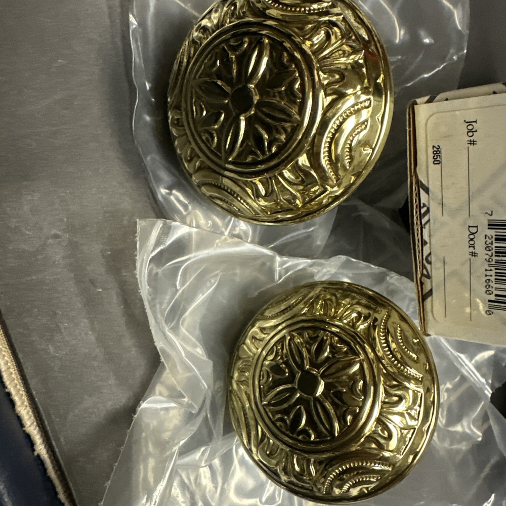 Baldwin Estate 5067-030-MR Pair Polished Brass Knobs