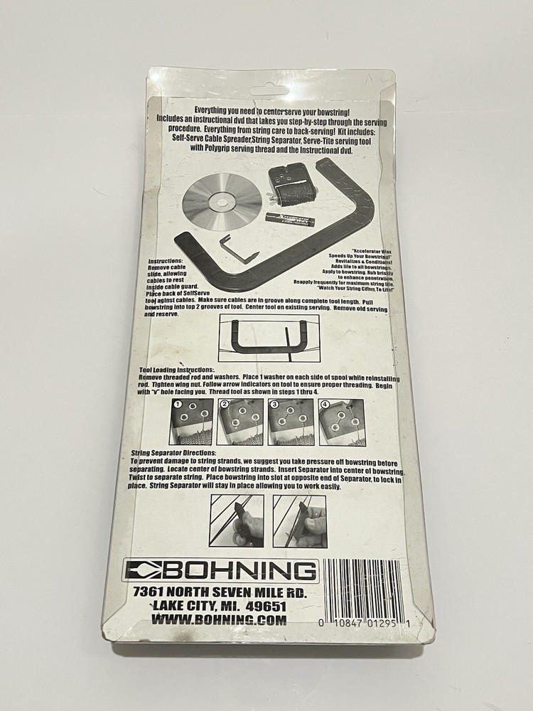 Bohning All In One Serving Kit Bowstring with Instructional DVD