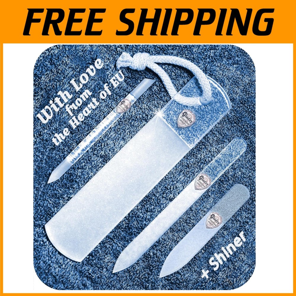 Professional Czech Glass Nail File Set