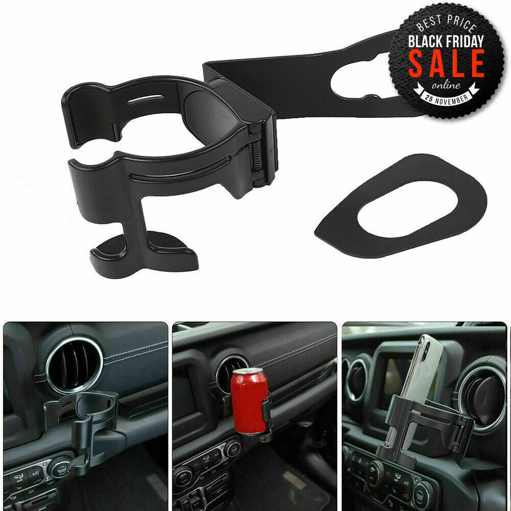 Multi-Function Adjustable Cup Holder Phone Mount Bracket For Jeep Wrangler JK