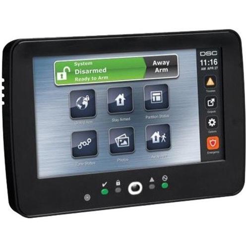 DSC HS2TCHPROBLK PowerSeries Pro 7" Hardwired Touchscreen Alarm Keypad