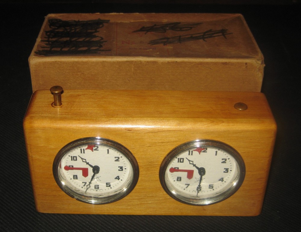 Vintage 1950s Alpha German Chess Clock Timer Model # 507 with Original Box