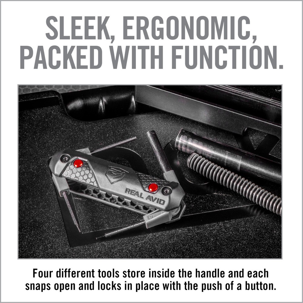 Real Avid 4-in-1 Multitool for Glock | Sight & Punch Tool, Screwdriver AVGLOCK41
