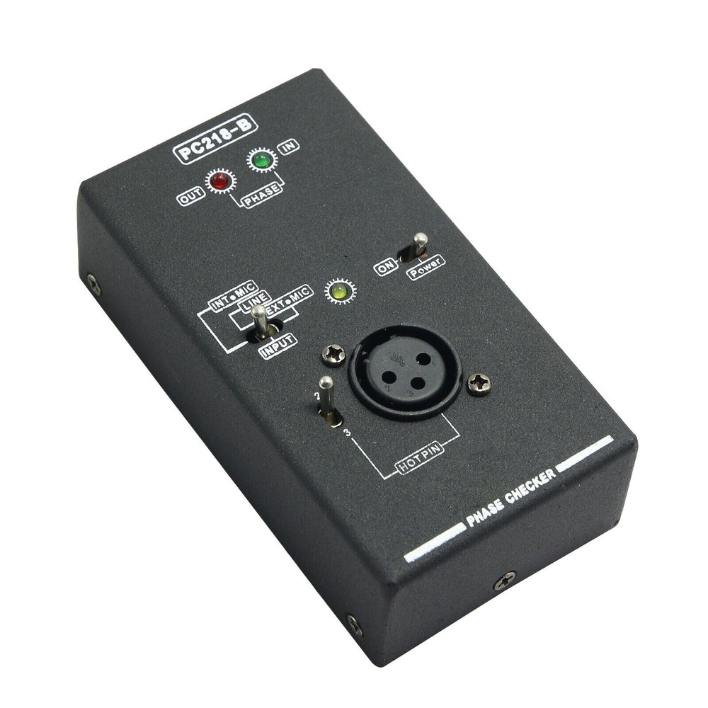 PC218 Phase Polarity Checker Detector Audio Speaker Microphone Sound Testing Kit