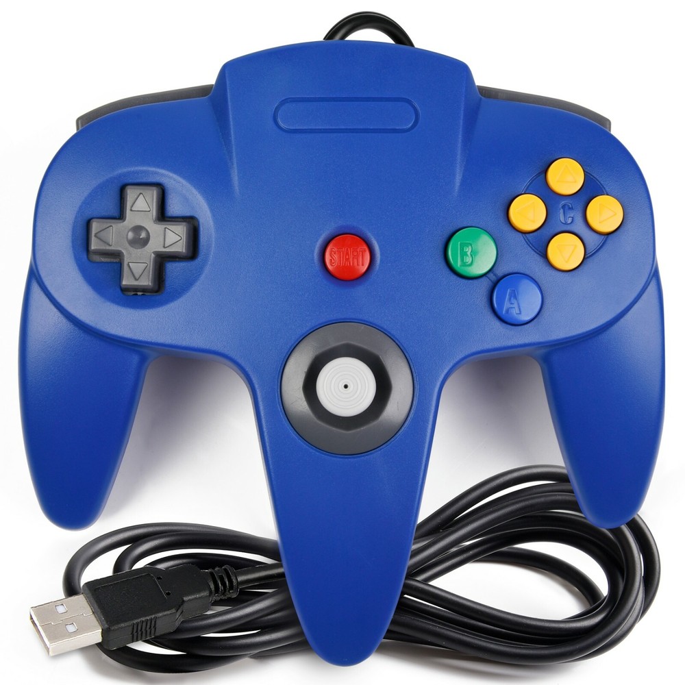 N64 USB Controller Gamepad Joystick Joypad for Windows PC MAC Linux Raspberry Pi