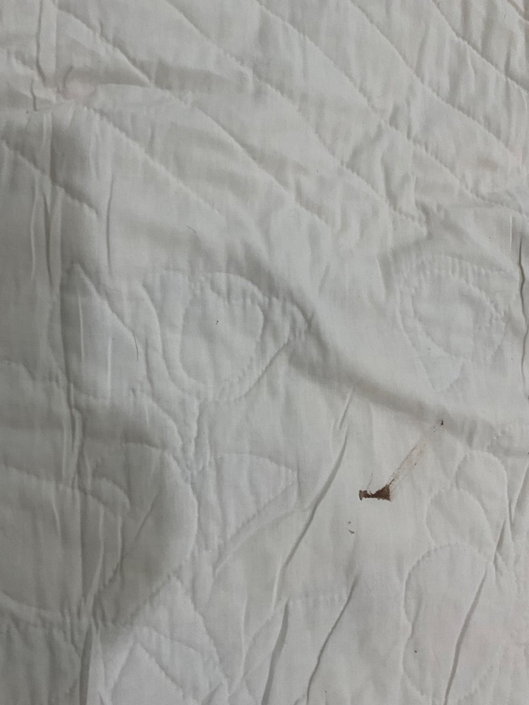 Vintage handmade quilt with birds