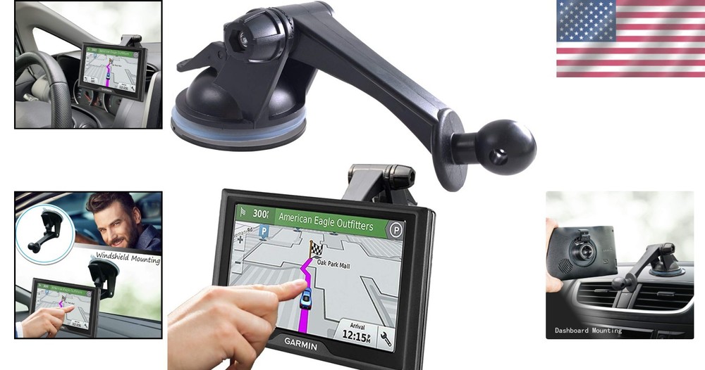 GPS Mount for Garmin | GPS Dashboard Mount Dash Windshield Window Car Holder ...