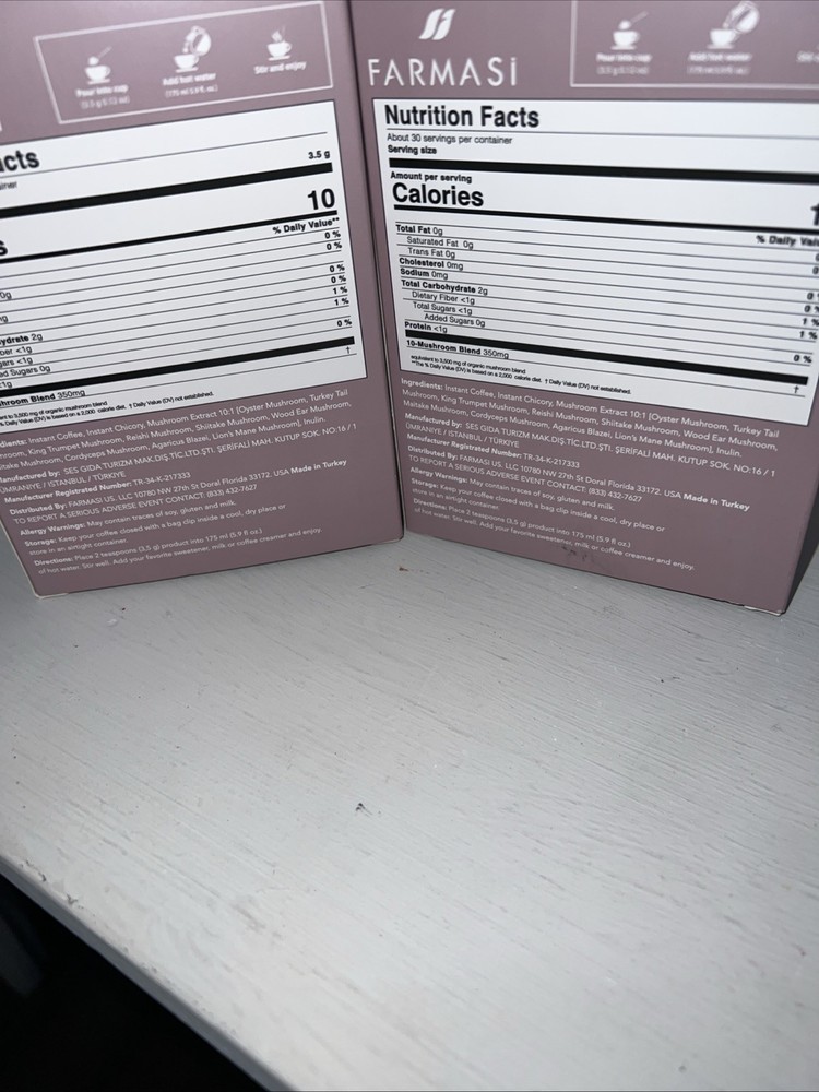 Two Boxes Mushrooms Coffee Instant