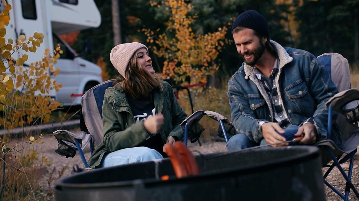 RV Portable 12V LED Cabin Light and 2-Speed Personal Fan Combo - Quiet Motor