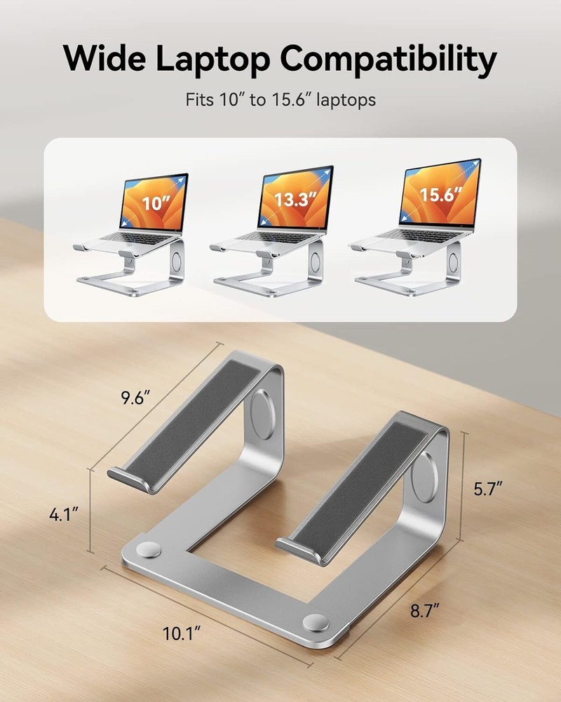 Laptop Stand for Desk, Riser Silver