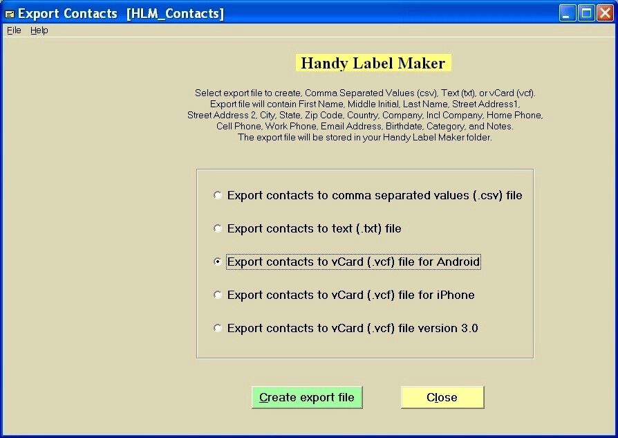 Print labels! PC Software prints mailing labels, envelopes. Mass mail, contacts.