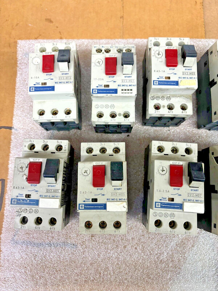 SCHNEIDER/ TELEMECANIQUE ASSORTED MANUAL MOTOR STARTERS
