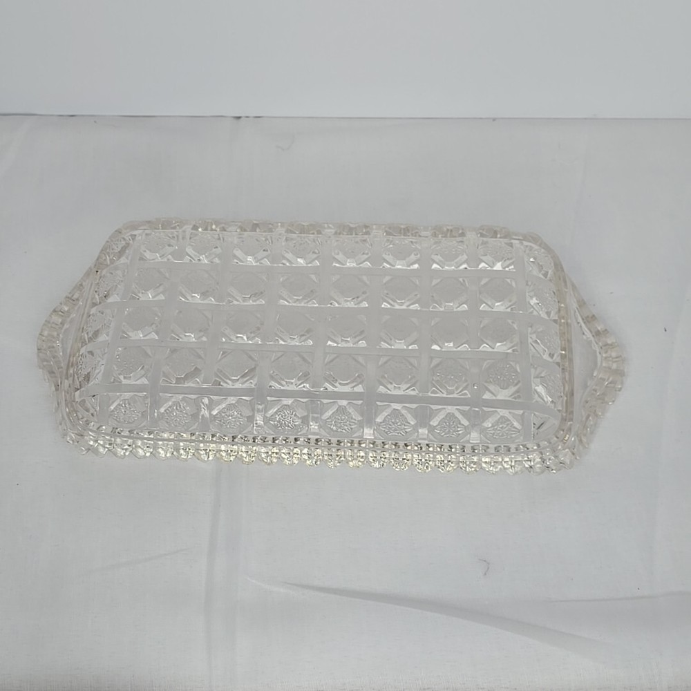 Rectangular Clear Glass Pickle Dish 11" X 5.5"