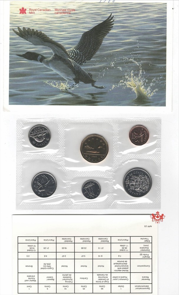 1988 Canada Proof Like Set Logo - Royal canada Mint - Stock Pictures